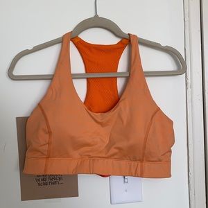 Doing Things Outdoor Voices Sports Bra in Cantaloupe (light orange) XL